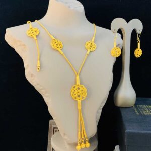 Altın Kaplama Kazaz Gümüş Takı Seti