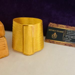 23 Sıra Altın Kaplama Trabzon Hasırı Bileklik