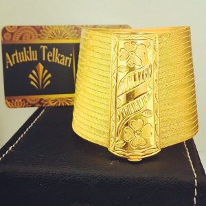 Çiçek Desenli Trabzon Hasırı Bileklik