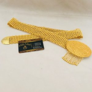 Altın Kaplama Telkari Tokalı Gümüş Kemer
