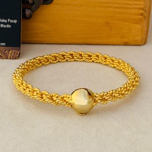 Altın Kaplama Gümüş Burma Bilezik