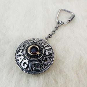 İsme Özel Telkari Ayyıldız Anahtarlık