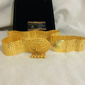 Gümüş Üzerine Altın Kaplama Telkari Kemer