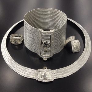 Osmanlı Tuğralı Gümüş Trabzon Seti