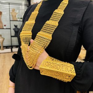 Altın Kaplama Urfa Akıtması Takı Seti