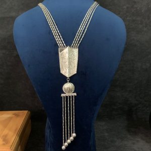 Urfa Akıtması Şimralı Gümüş Kolye