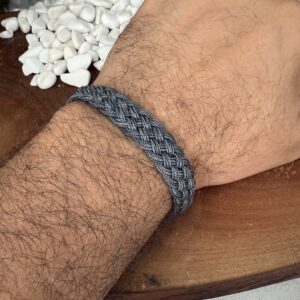 Unisex Bay Bayan Sarmal Gümüş Bileklik