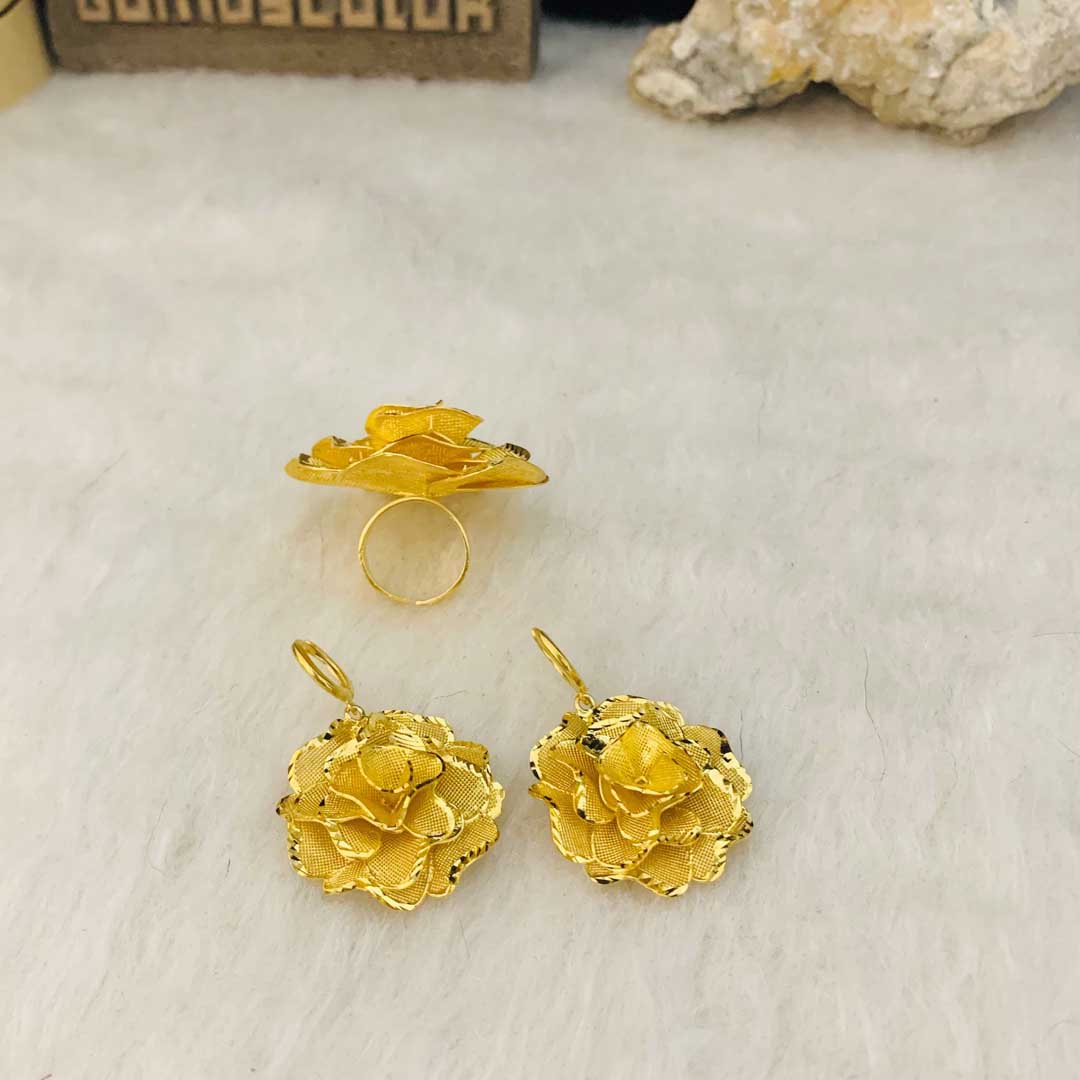 gold-plated-ring-and-earring-model