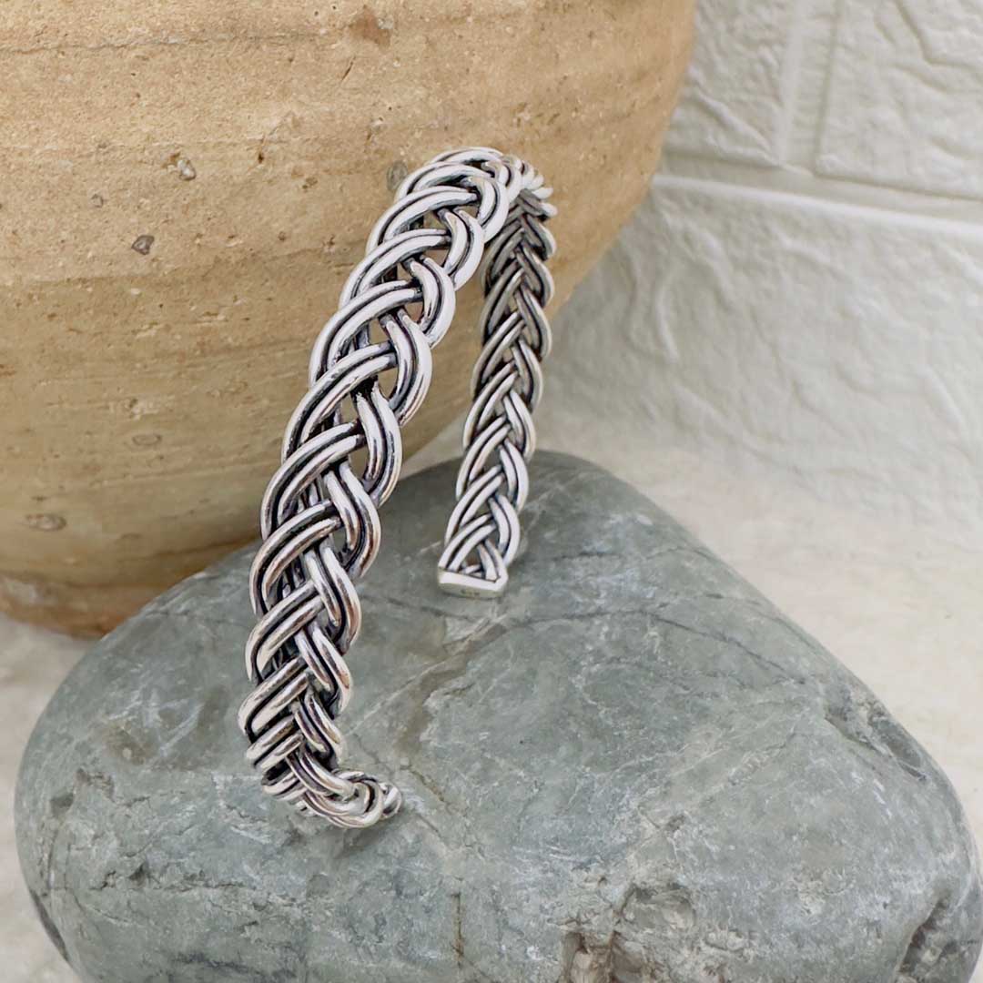 hand-made-silver-for-men-bracelet-bangle