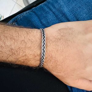 El İşi Gümüş Bay Bayan Bileziği