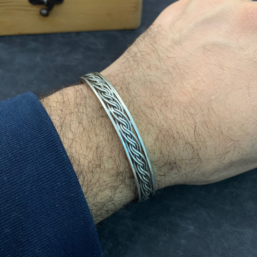 unisex silver sterling bracelet