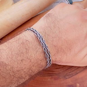 925 Ayar Gümüş Unisex Telkari Bileklik