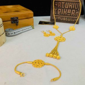 Gümüş Kazaziye Takı Seti