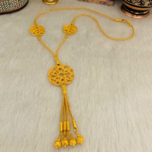 Dört Toplu Altın Kaplama Gümüş Kazaz Kolye