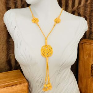 Altın Kaplama Gümüş Bayan Kazaziye Kolye