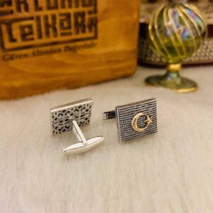 Ayyıldız Gümüş Telkari Salyangoz Kol Düğmesi