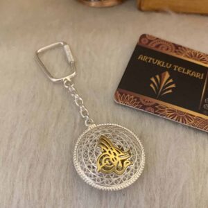 Ayyıldız ve Tuğralı Telkari Gümüş Maskot