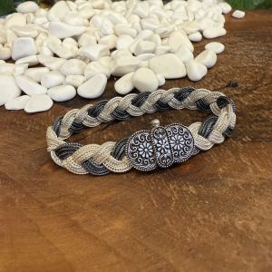 Talisman Tılsımlı Midyat Hasırı Gümüş Erkek Bilekliği