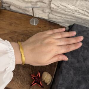 Örgülü Dorika Altın Kaplama Gümüş Bileklik