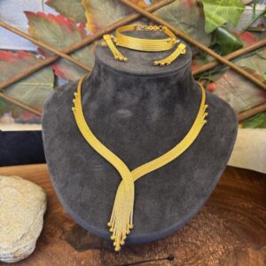 Altın Kaplama Dorikalı Gümüş Set