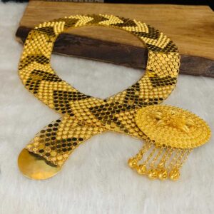 Altın Kaplama Gümüş Pullu Kişnişli Kemer