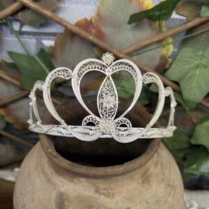 Telkari Gümüş Prenses Modeli Taç