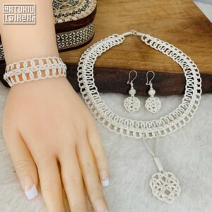 Kazaziye Gümüş Bayan Takı Seti