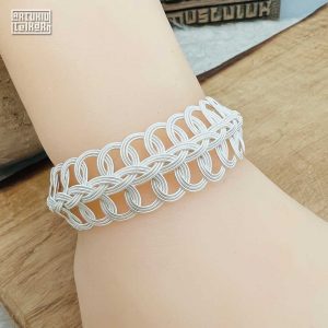 Telkari Gümüş Kazaziye Bayan Bileklik