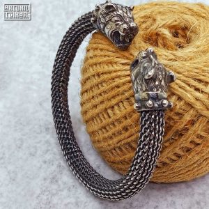 Adjustable Silver Lion Bracelet - Etsy
