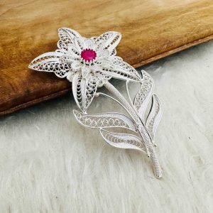 Telkari Gümüş Broş
