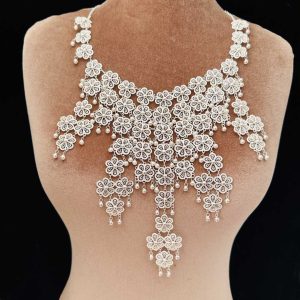 Telkari İşlemeli Gümüş Gerdanlık