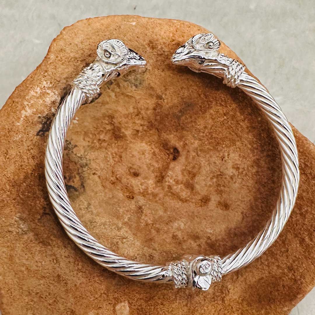 ram-head-silver-bracelet