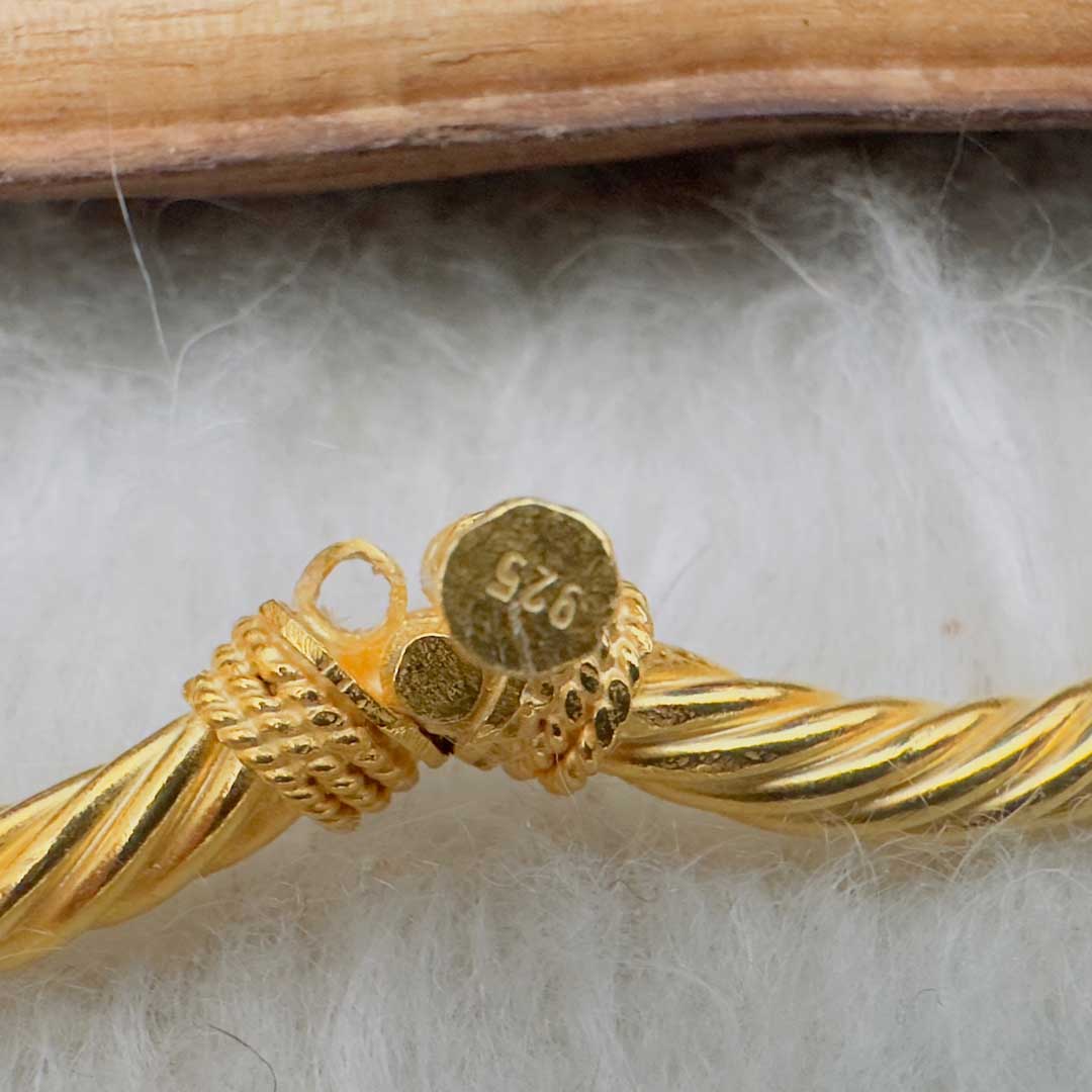 925-silver-sterling-22k-gold-plated-silver-bracelet