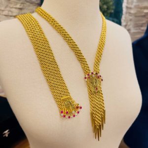 Altın Modeli Halat Galaxy Bayan Takı Seti