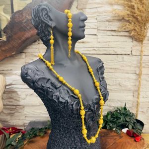 Altın Kaplama Gümüş Köstek Gelin Takı Seti