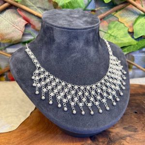 Dört Sıralı Telkari Gümüş Kolye Gerdanlık Modeli