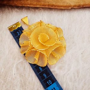 Altın Kaplama Gümüş Gül Modeli Kolye Ucu