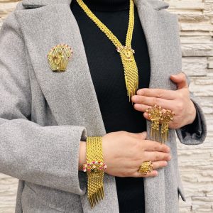 Altın Modeli Halat Galaxy Takı Seti