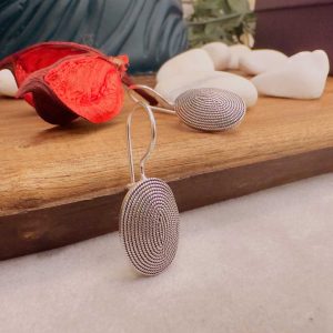 Telkari Gümüş Salyangoz Bayan Küpesi