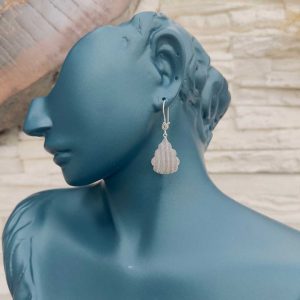 Sarmalı Telkari Gümüş Bayan Küpesi