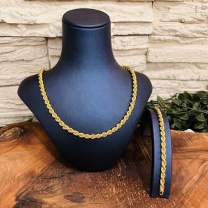 Halat Zincir Bayan Bileklik Kolye Takı Seti