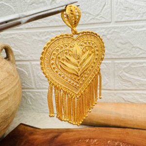 Altın Kaplama Gümüş Hint Kolye Ucu