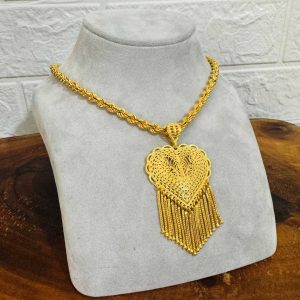 Halat Zincirli Hint İşi Kolye