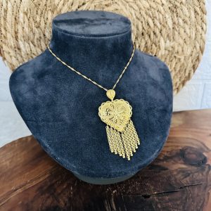 Altın modeli gümüş hint kolye ucu