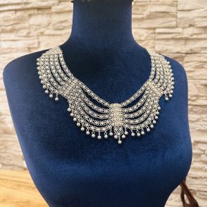 Telkari Yıldızlı Gümüş Bayan Gerdanlığı