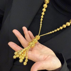 Altın Modeli Gümüş Süzme Dorika Bayan Kolyesi