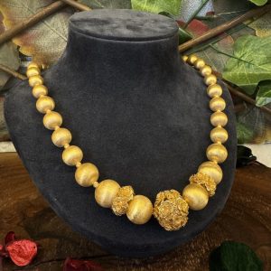 Altın Modeli Gümüş Habbe Bayan Kolyesi