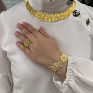 Altın Kaplama Gümüş Kleopatra Bayan Takı Seti