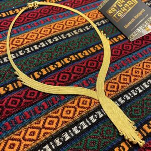 Dorika Kaize Zincirli Altın Modeli Gümüş Kolye