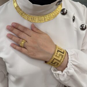 Greek Desenli Kleopatra Bayan Takı Seti